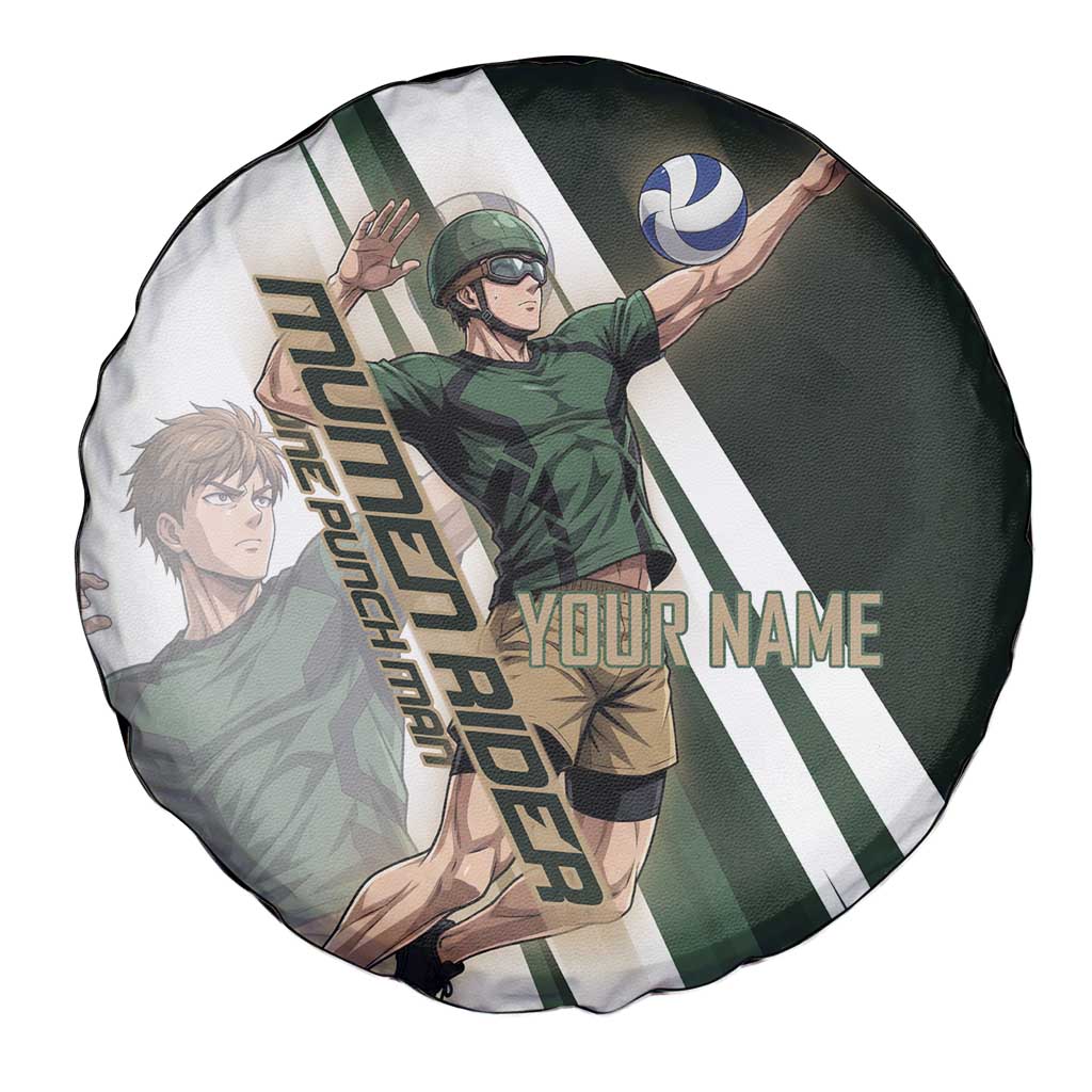 Personalized Mumen Rider Volleyball Spare Tire Cover Saitama Anime