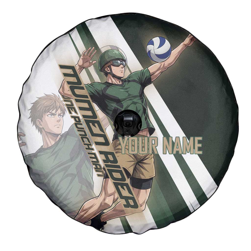 Personalized Mumen Rider Volleyball Spare Tire Cover Saitama Anime