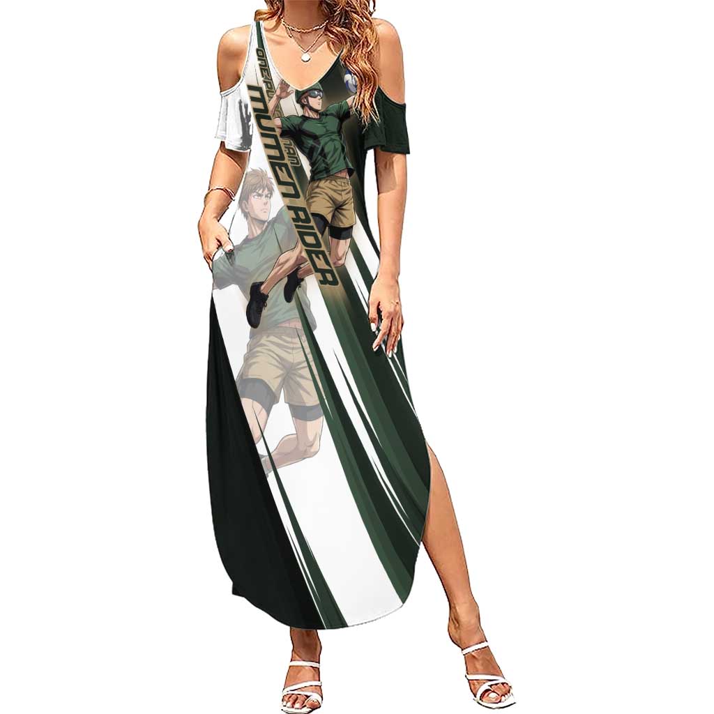 Personalized Mumen Rider Volleyball Summer Maxi Dress Saitama Anime