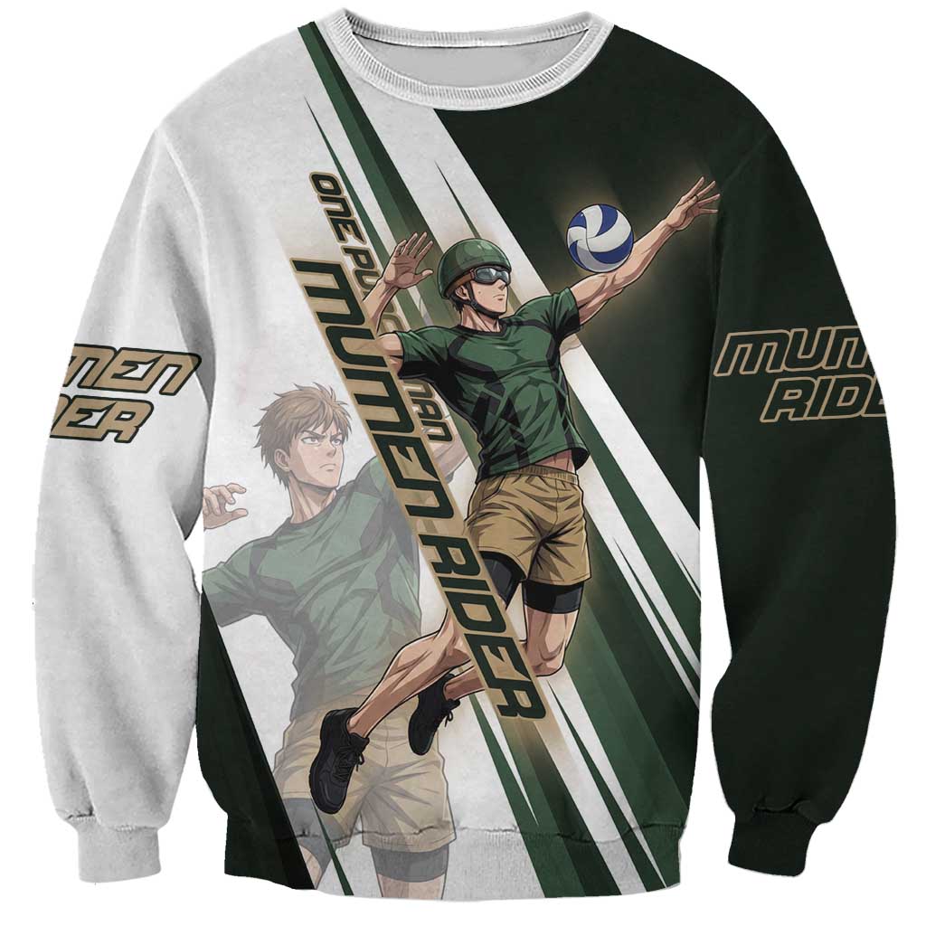 Personalized Mumen Rider Volleyball Sweatshirt Saitama Anime