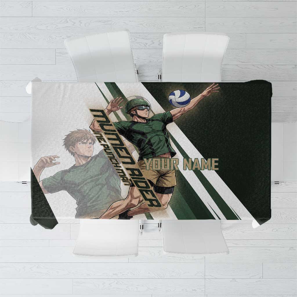 Personalized Mumen Rider Volleyball Tablecloth Saitama Anime