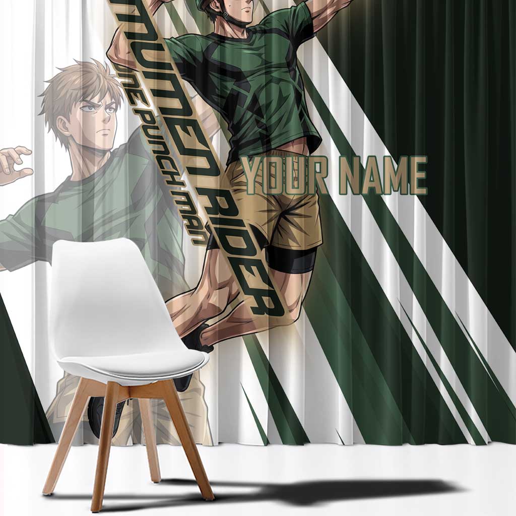 Personalized Mumen Rider Volleyball Window Curtain Saitama Anime