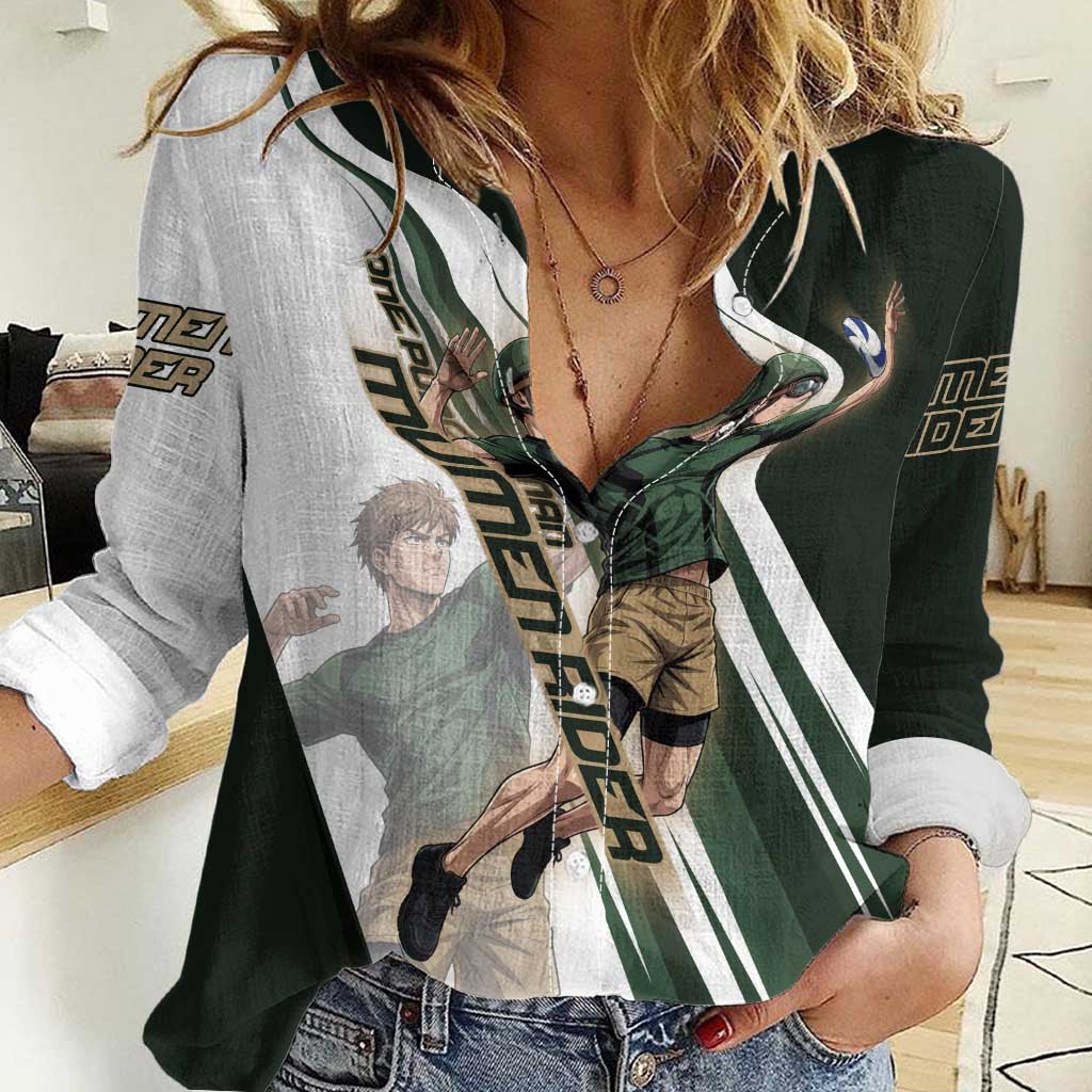 Personalized Mumen Rider Volleyball Women Casual Shirt Saitama Anime