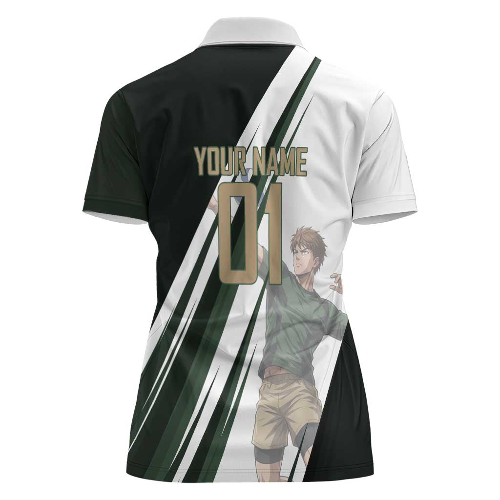 Personalized Mumen Rider Volleyball Women Polo Shirt Saitama Anime