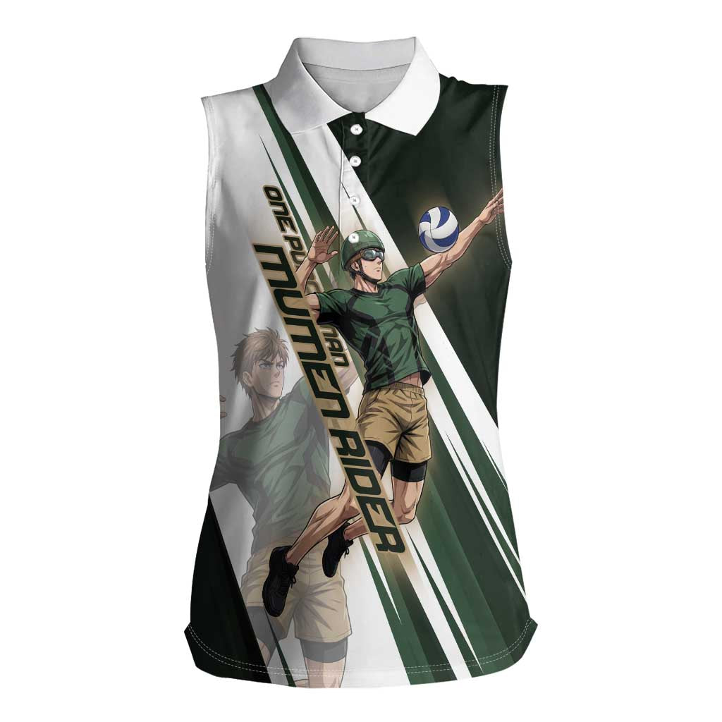Personalized Mumen Rider Volleyball Women Sleeveless Polo Shirt Saitama Anime