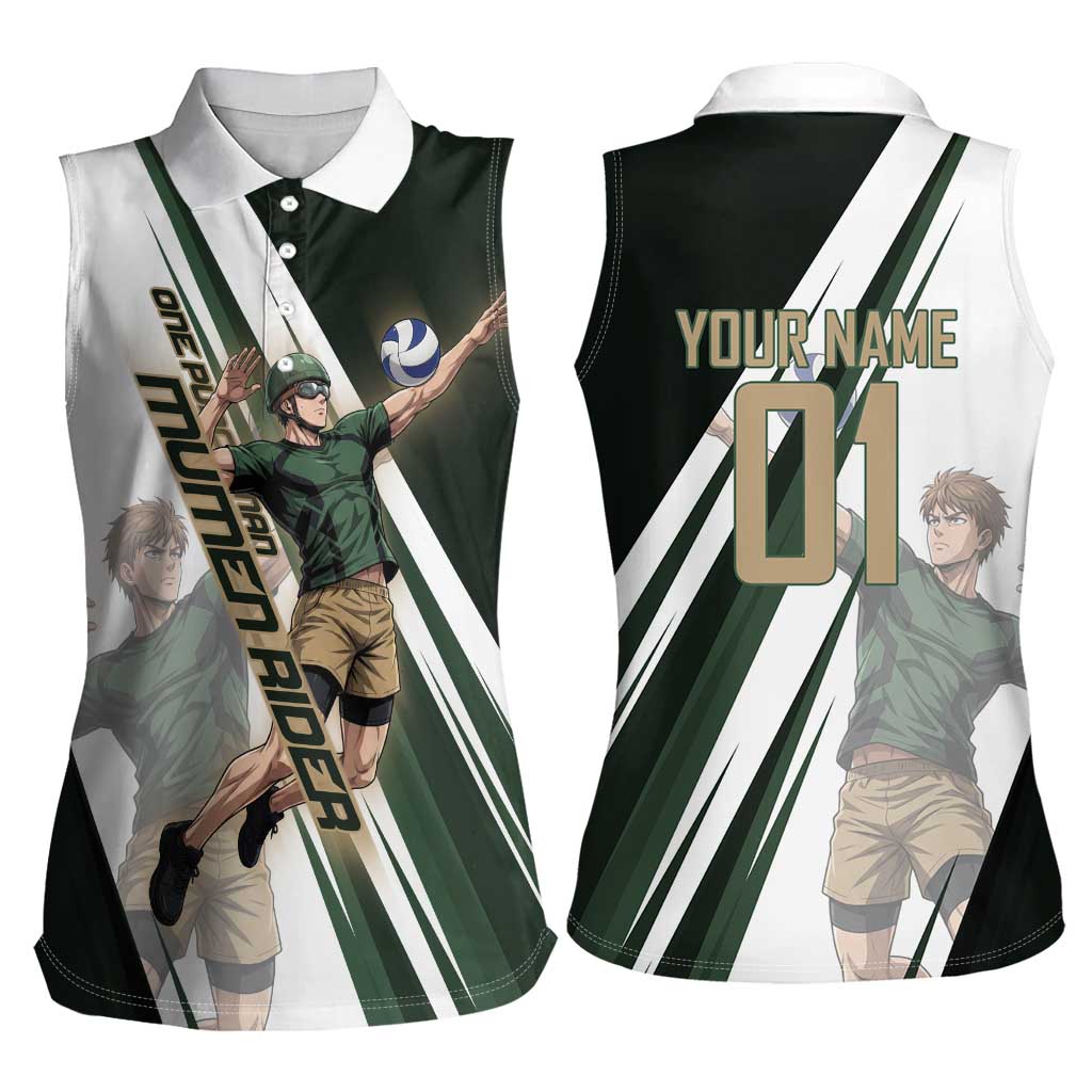 Personalized Mumen Rider Volleyball Women Sleeveless Polo Shirt Saitama Anime