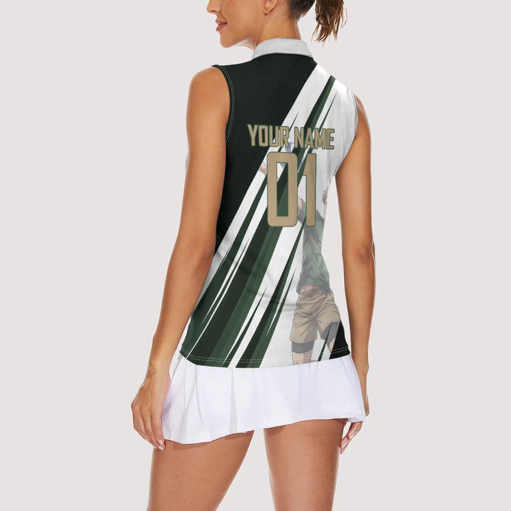 Personalized Mumen Rider Volleyball Women Sleeveless Polo Shirt Saitama Anime