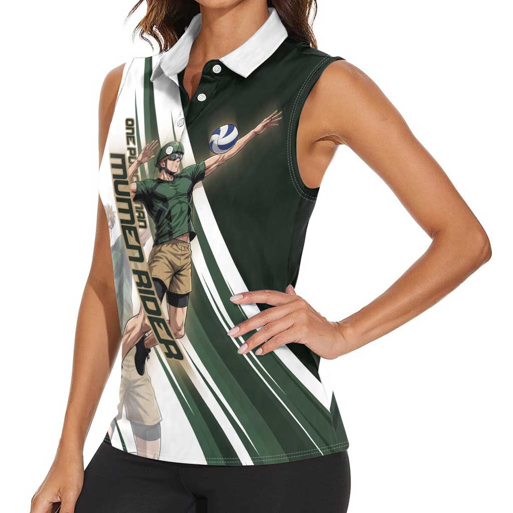 Personalized Mumen Rider Volleyball Women Sleeveless Polo Shirt Saitama Anime