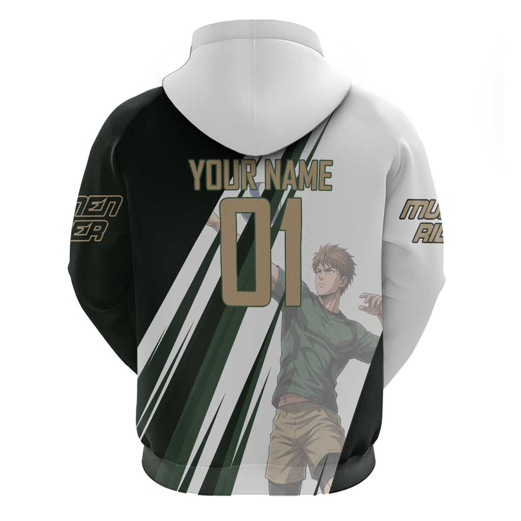Personalized Mumen Rider Volleyball Zip Hoodie Saitama Anime