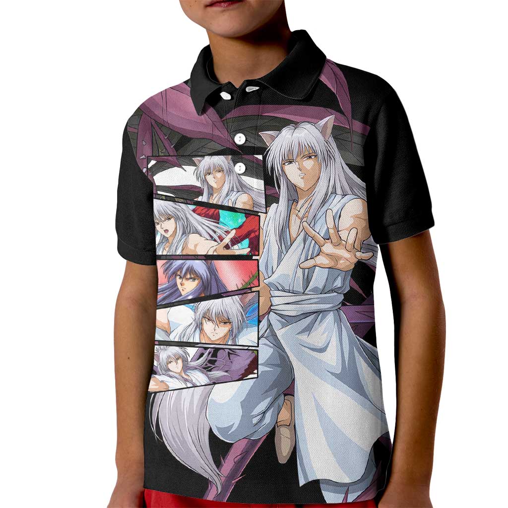 Youko Kurama - YuYu Hakusho Kid Polo Shirt Anime Style