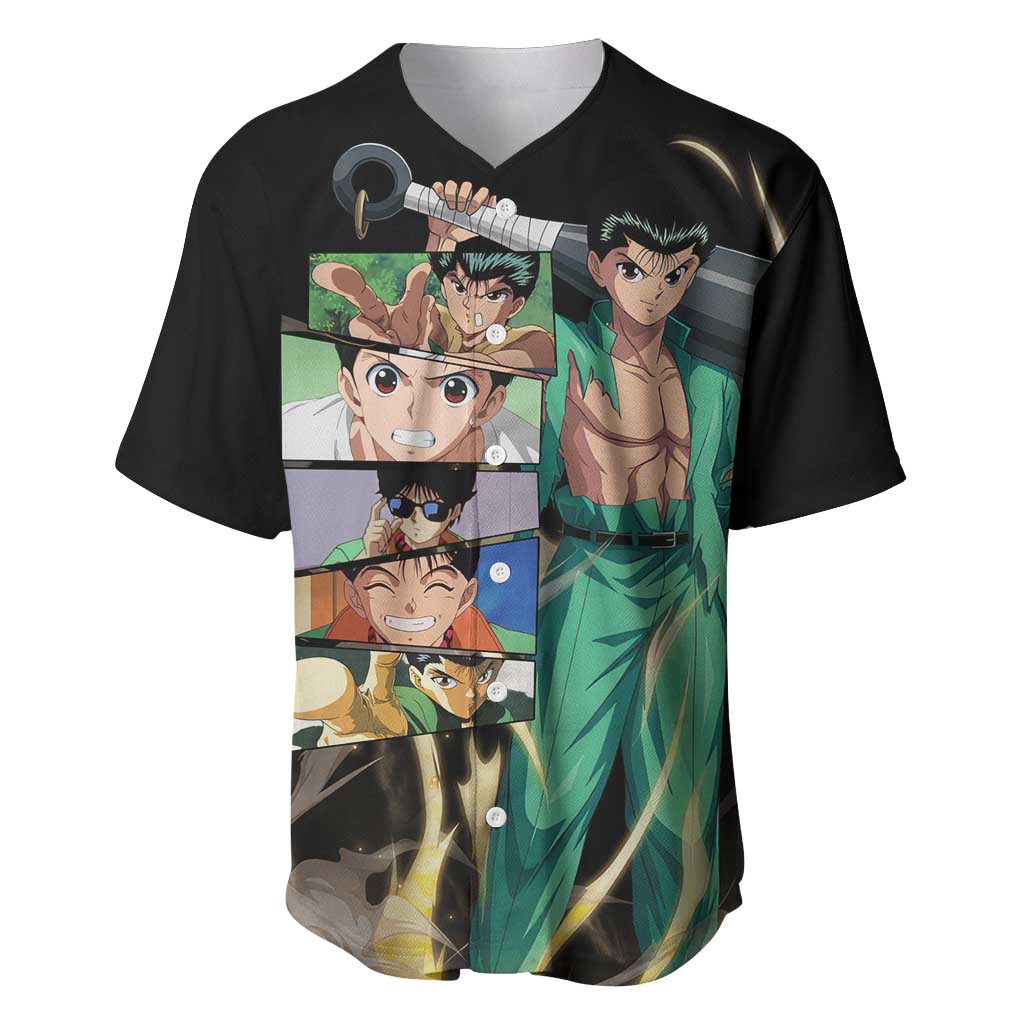 Yusuke Urameshi - YuYu Hakusho Baseball Jersey Anime Style