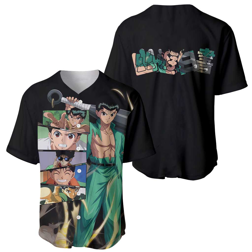 Yusuke Urameshi - YuYu Hakusho Baseball Jersey Anime Style