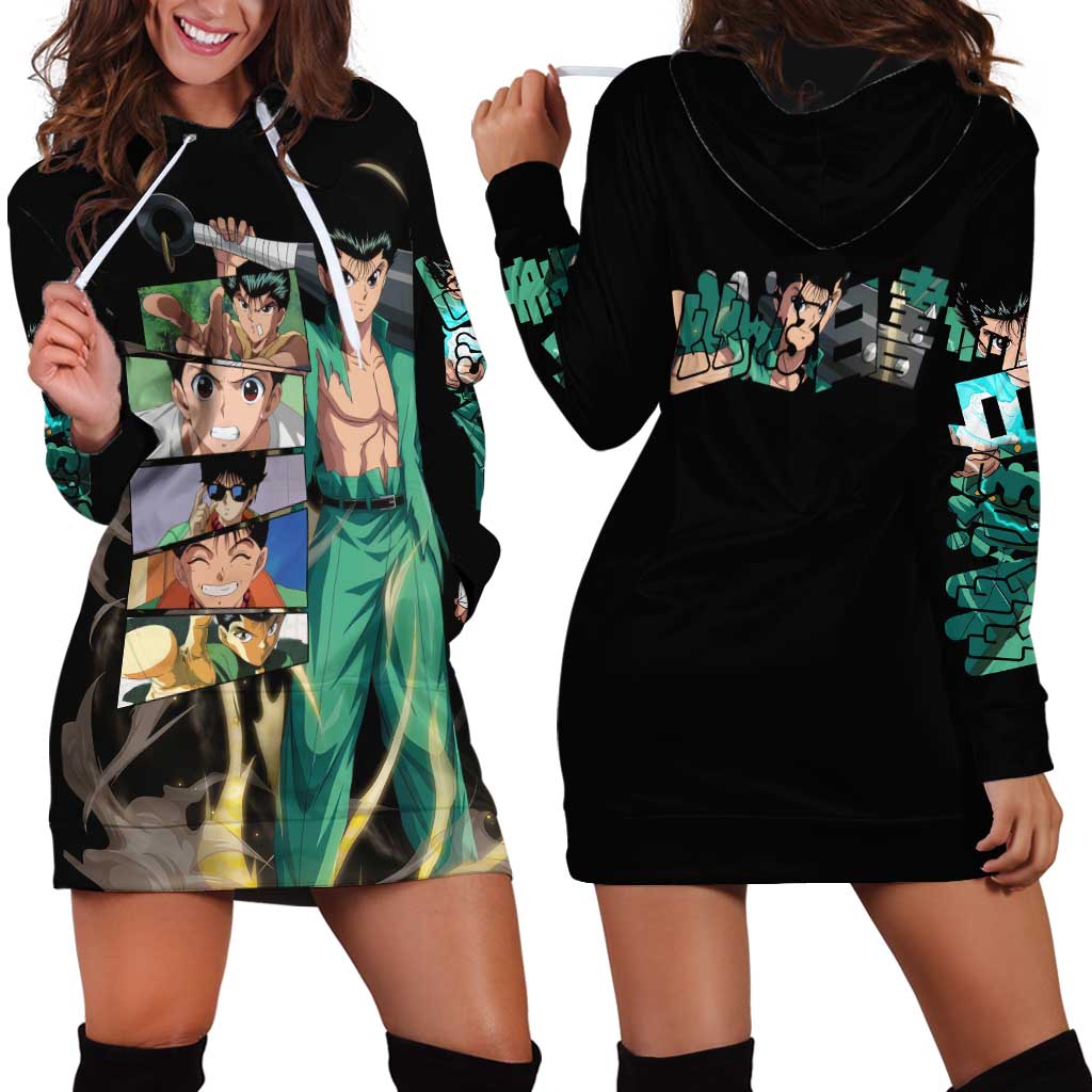 Yusuke Urameshi - YuYu Hakusho Hoodie Dress Anime Style