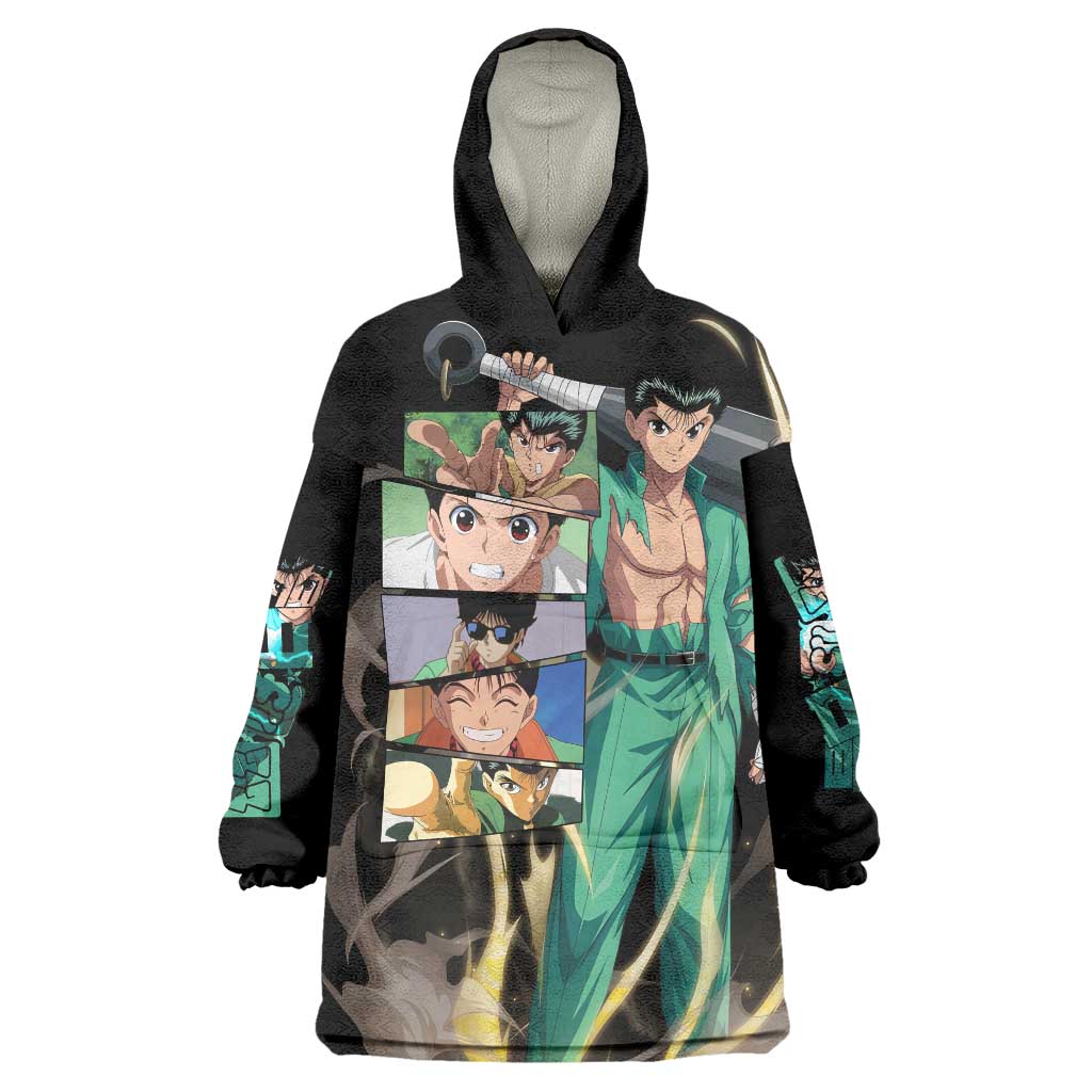 Yusuke Urameshi - YuYu Hakusho Wearable Blanket Hoodie Anime Style