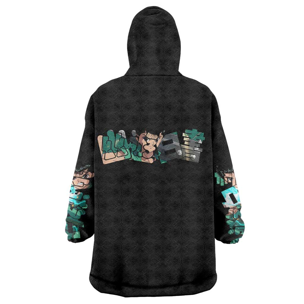 Yusuke Urameshi - YuYu Hakusho Wearable Blanket Hoodie Anime Style