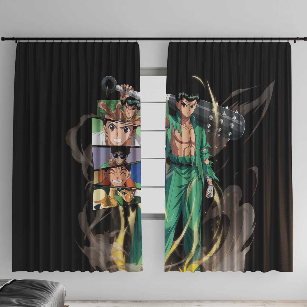 Yusuke Urameshi - YuYu Hakusho Window Curtain Anime Style