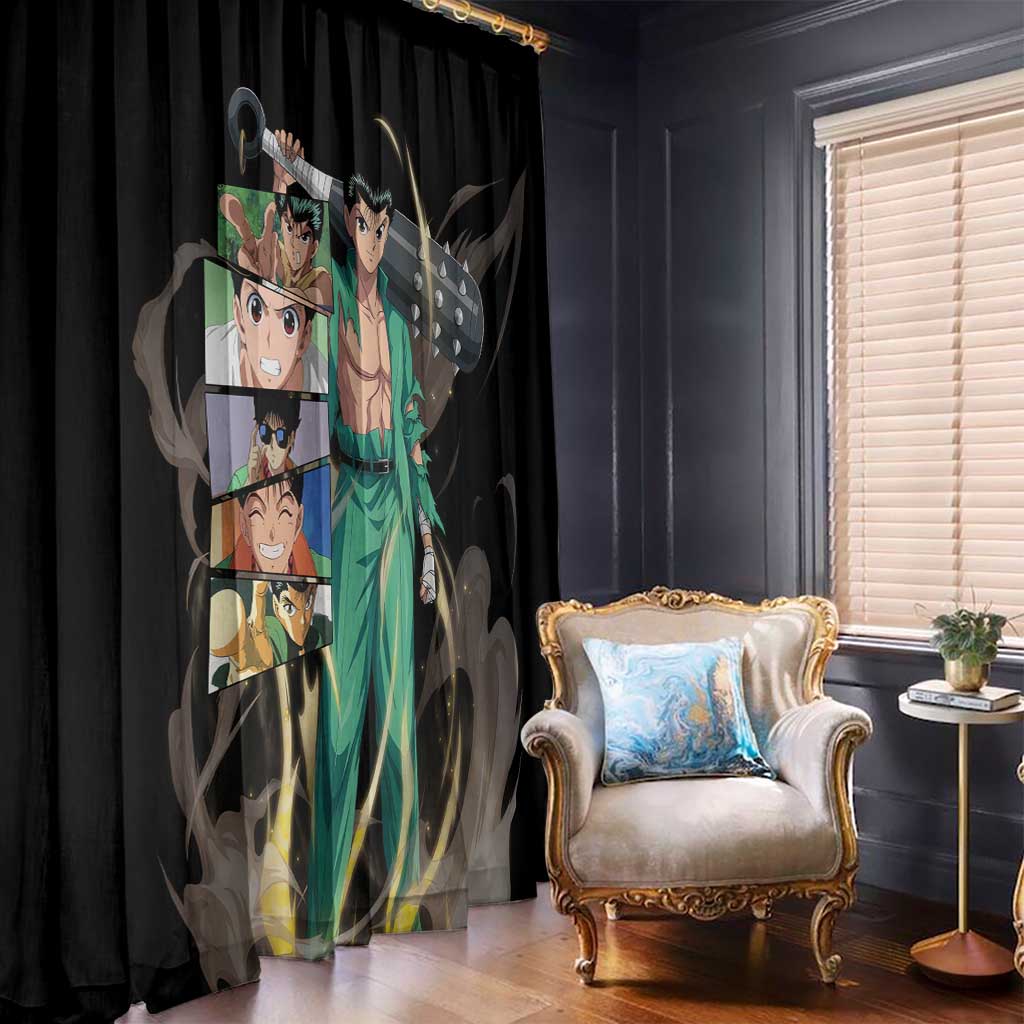 Yusuke Urameshi - YuYu Hakusho Window Curtain Anime Style