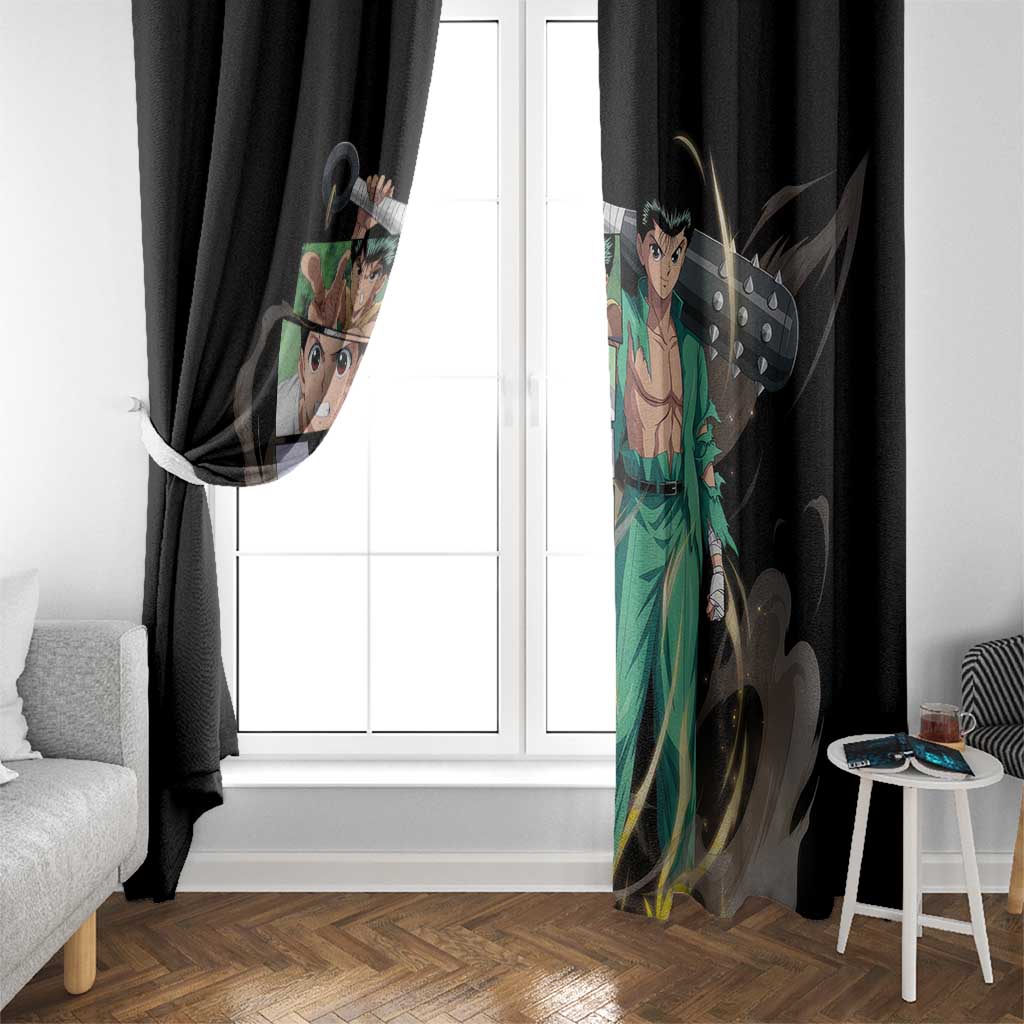 Yusuke Urameshi - YuYu Hakusho Window Curtain Anime Style