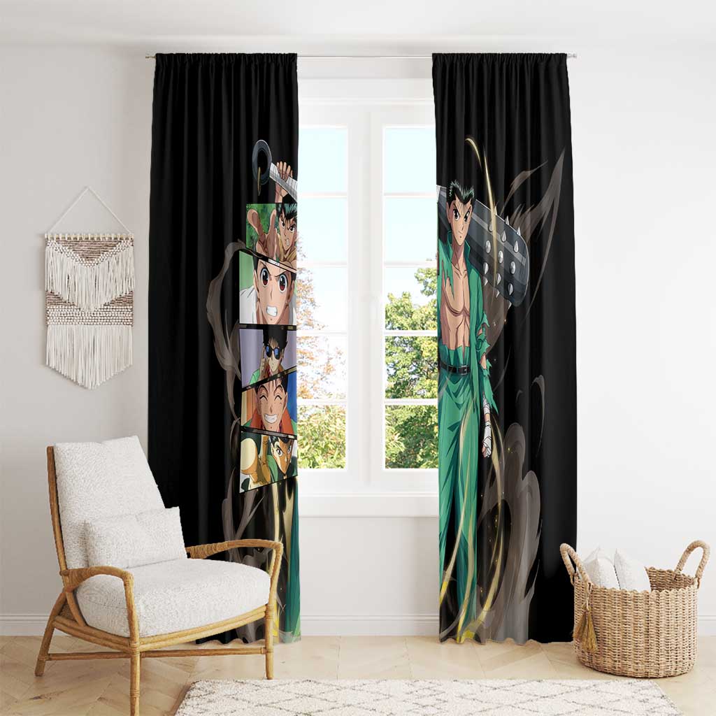 Yusuke Urameshi - YuYu Hakusho Window Curtain Anime Style
