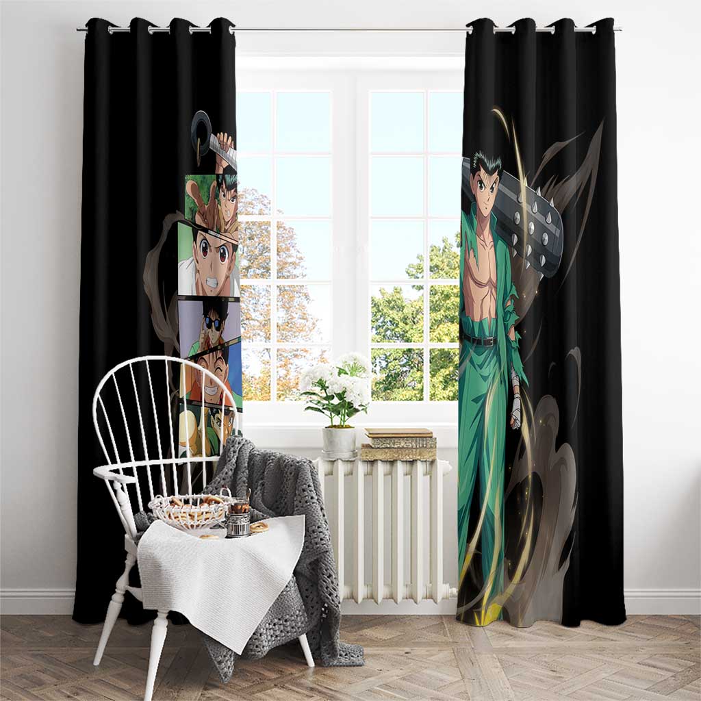 Yusuke Urameshi - YuYu Hakusho Window Curtain Anime Style