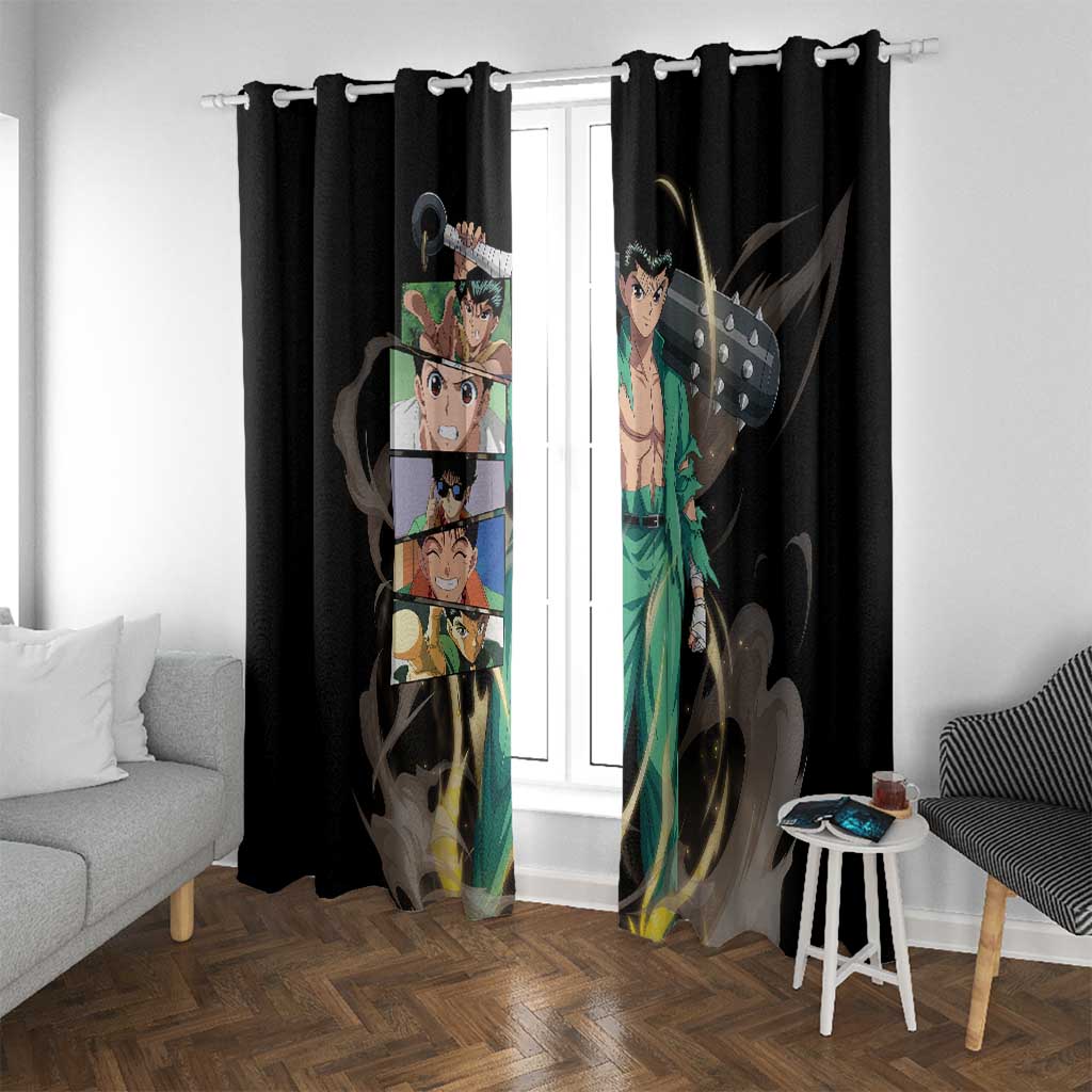 Yusuke Urameshi - YuYu Hakusho Window Curtain Anime Style
