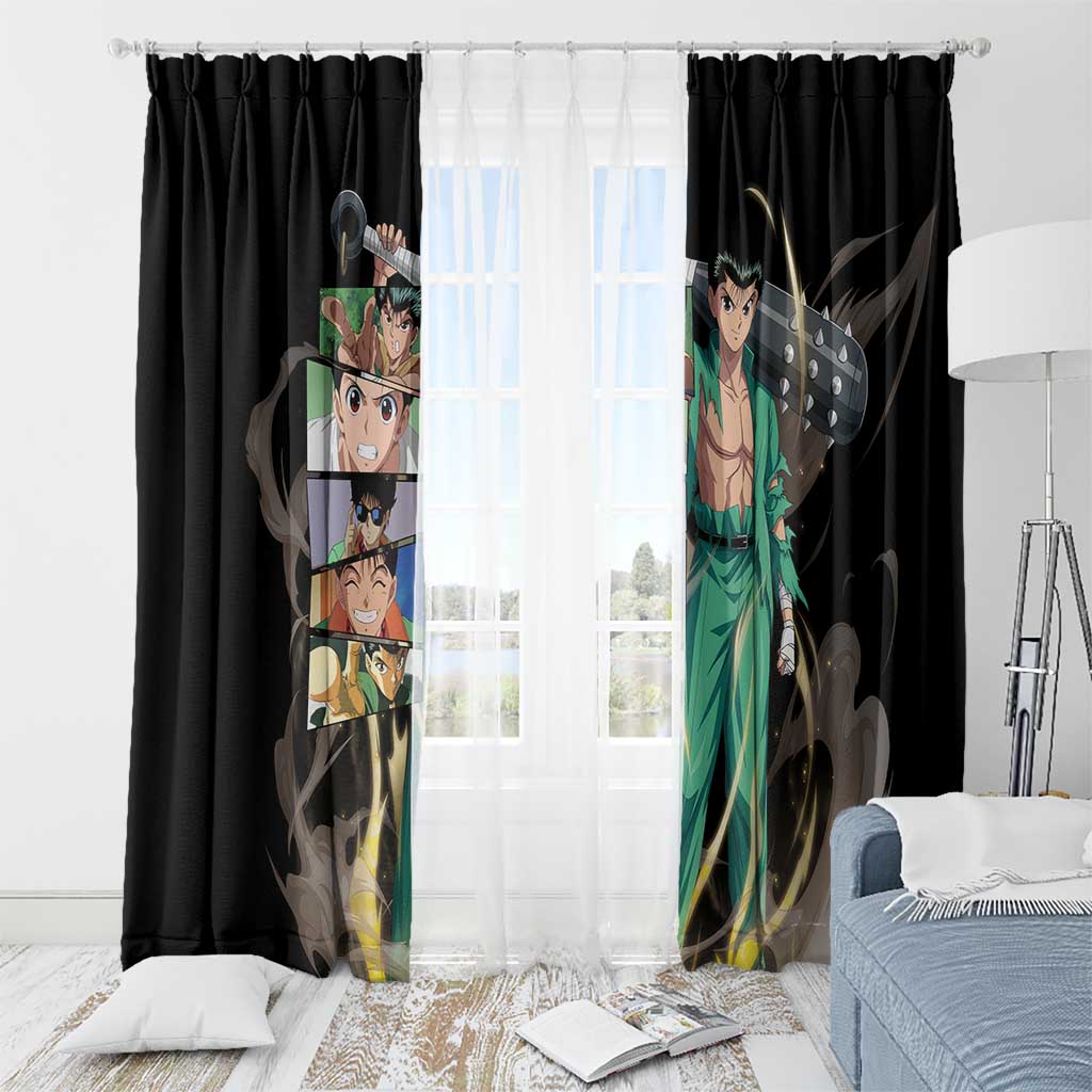 Yusuke Urameshi - YuYu Hakusho Window Curtain Anime Style