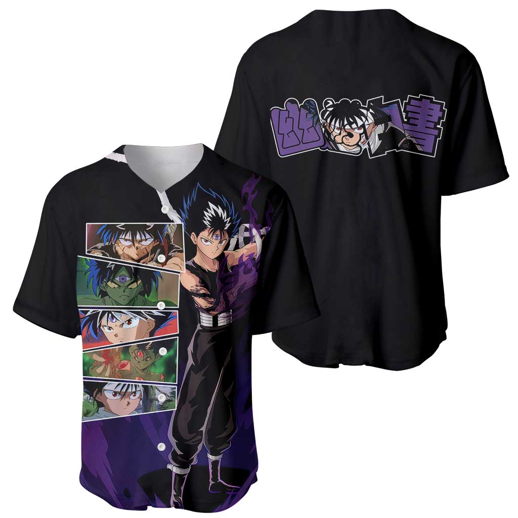 Hiei - YuYu Hakusho Baseball Jersey Anime Style