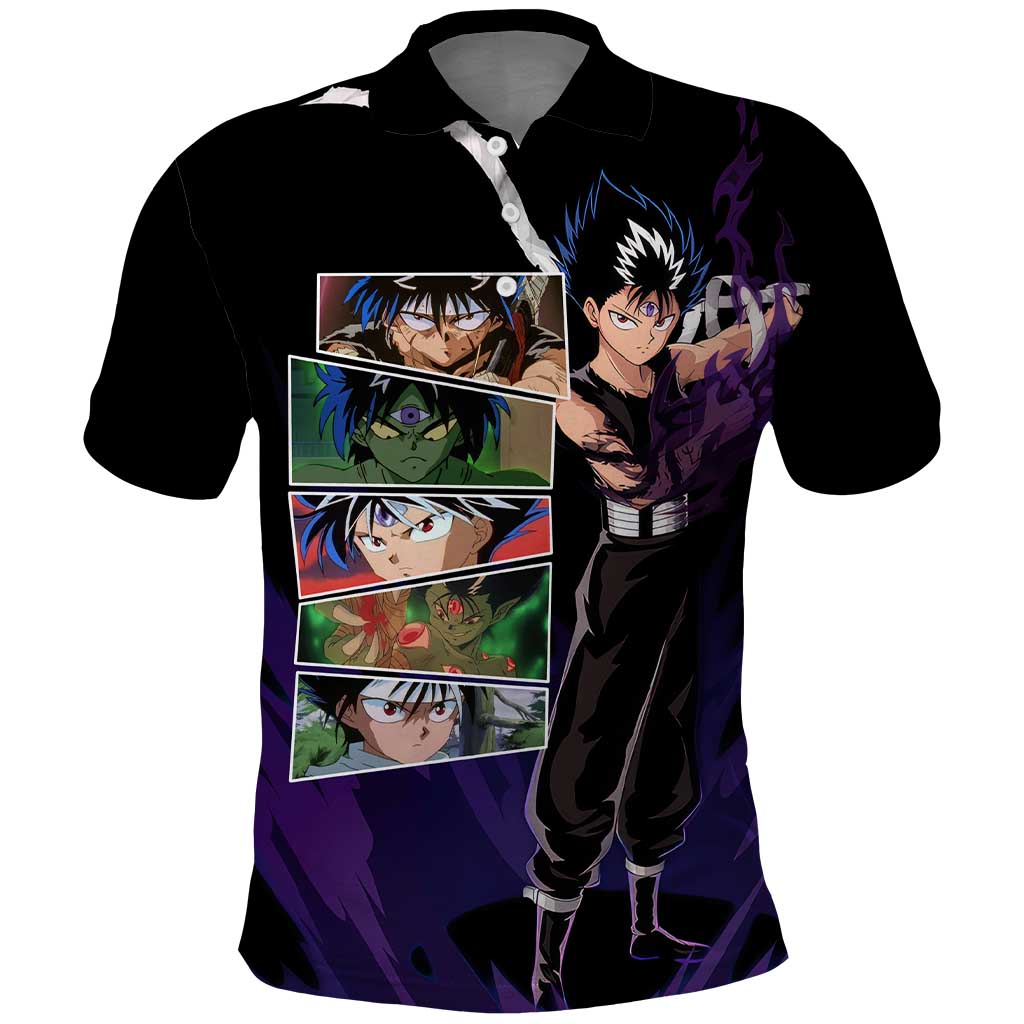 Hiei - YuYu Hakusho Polo Shirt Anime Style