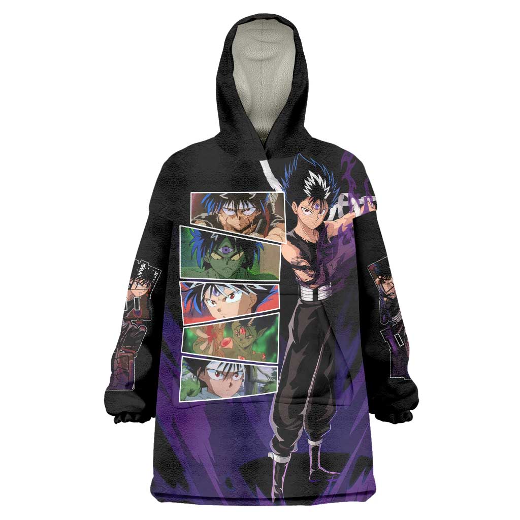 Hiei - YuYu Hakusho Wearable Blanket Hoodie Anime Style
