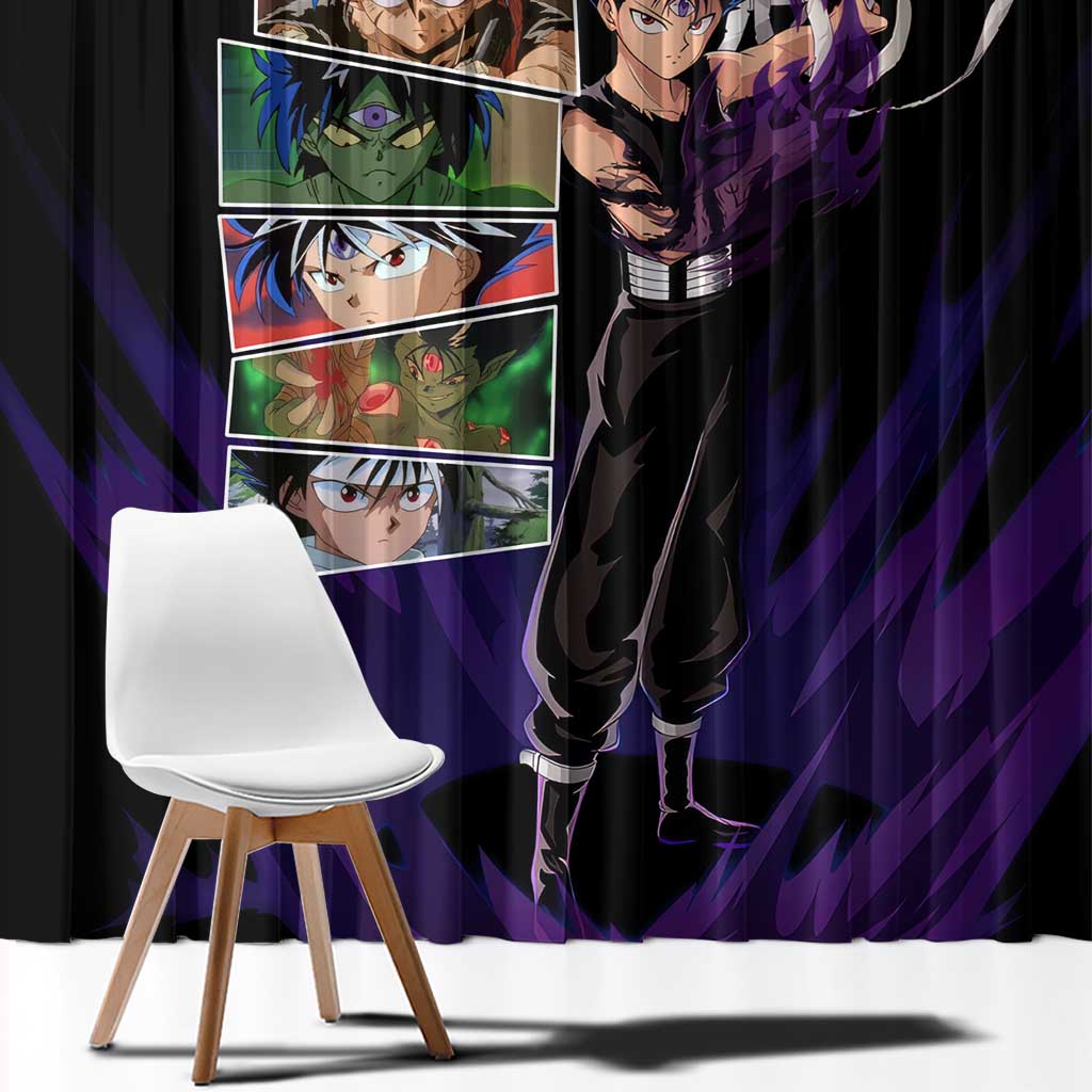 Hiei - YuYu Hakusho Window Curtain Anime Style