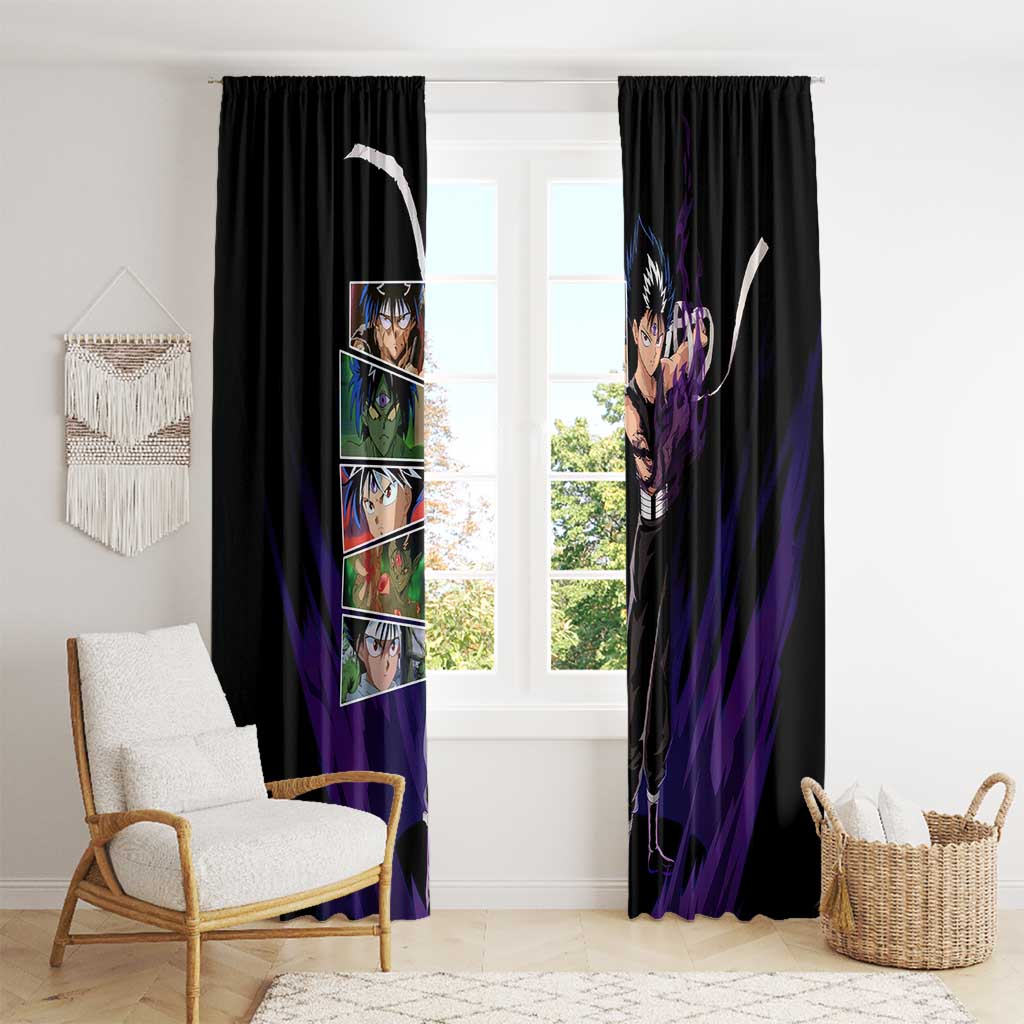 Hiei - YuYu Hakusho Window Curtain Anime Style