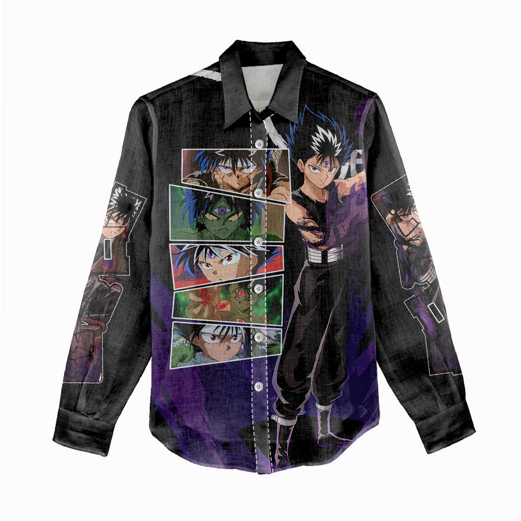 Hiei - YuYu Hakusho Women Casual Shirt Anime Style
