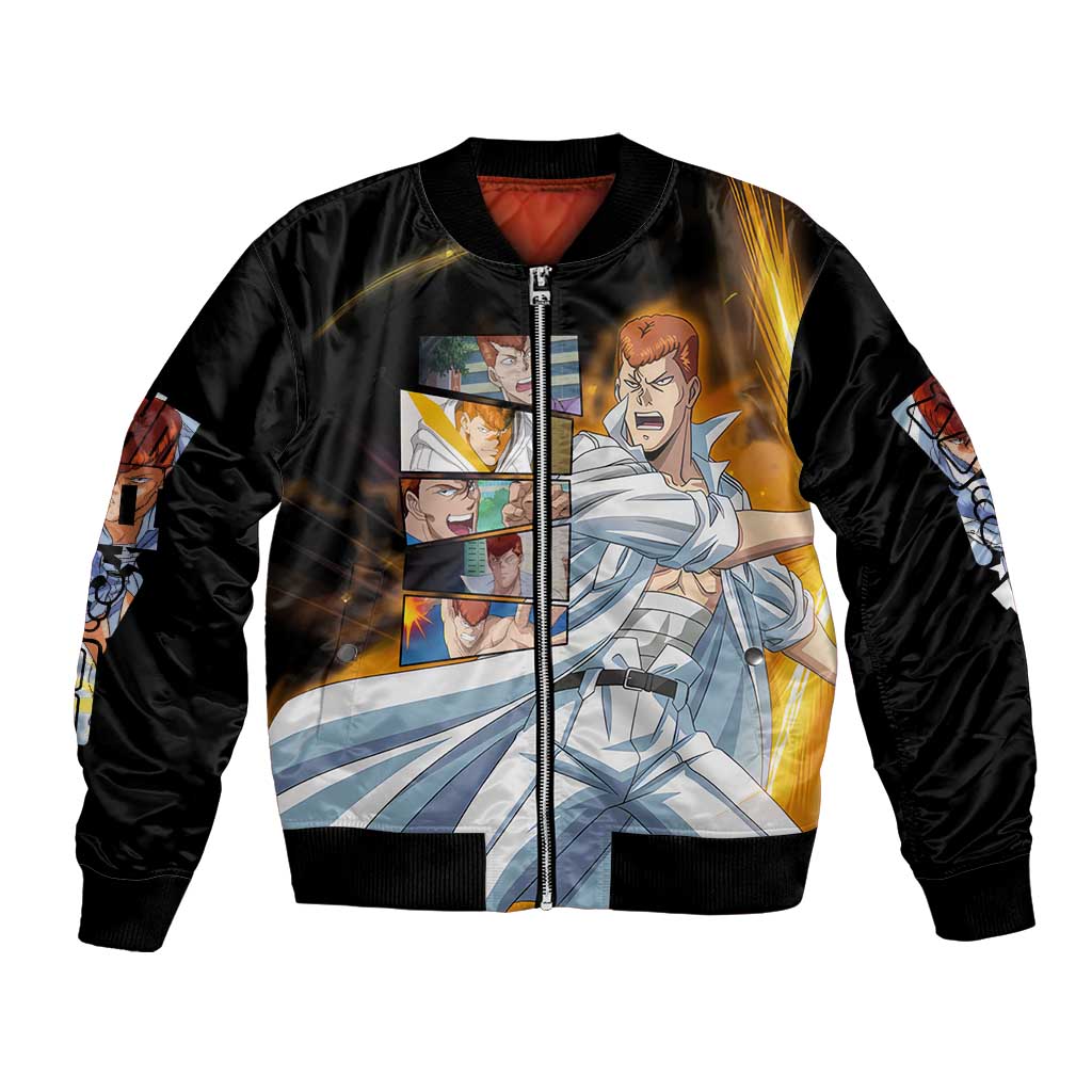 Kazuma Kuwabara - YuYu Hakusho Bomber Jacket Anime Style