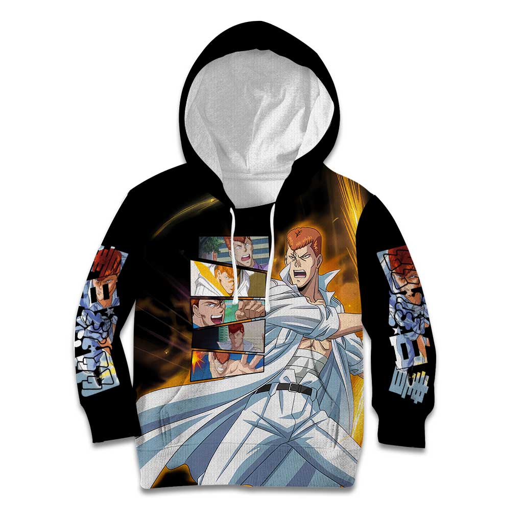 Kazuma Kuwabara - YuYu Hakusho Kid Hoodie Anime Style
