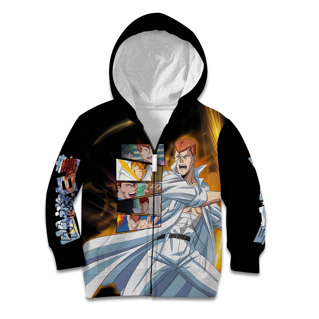 Kazuma Kuwabara - YuYu Hakusho Kid Hoodie Anime Style