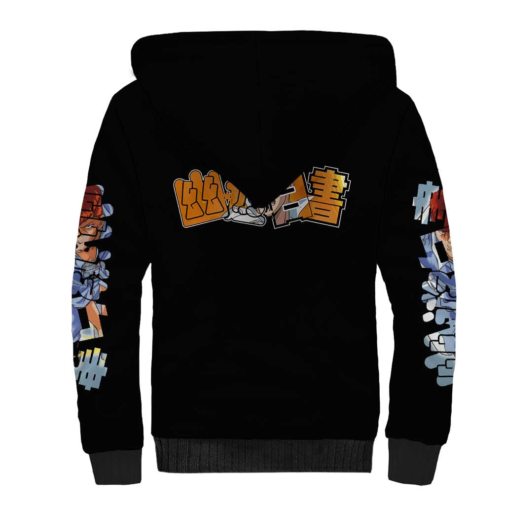 Kazuma Kuwabara - YuYu Hakusho Sherpa Hoodie Anime Style