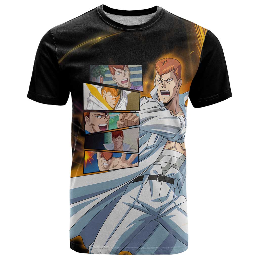 Kazuma Kuwabara - YuYu Hakusho T Shirt Anime Style