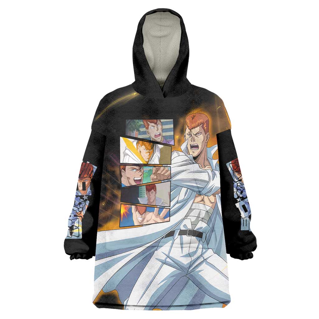 Kazuma Kuwabara - YuYu Hakusho Wearable Blanket Hoodie Anime Style