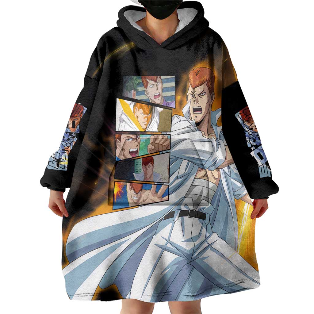 Kazuma Kuwabara - YuYu Hakusho Wearable Blanket Hoodie Anime Style