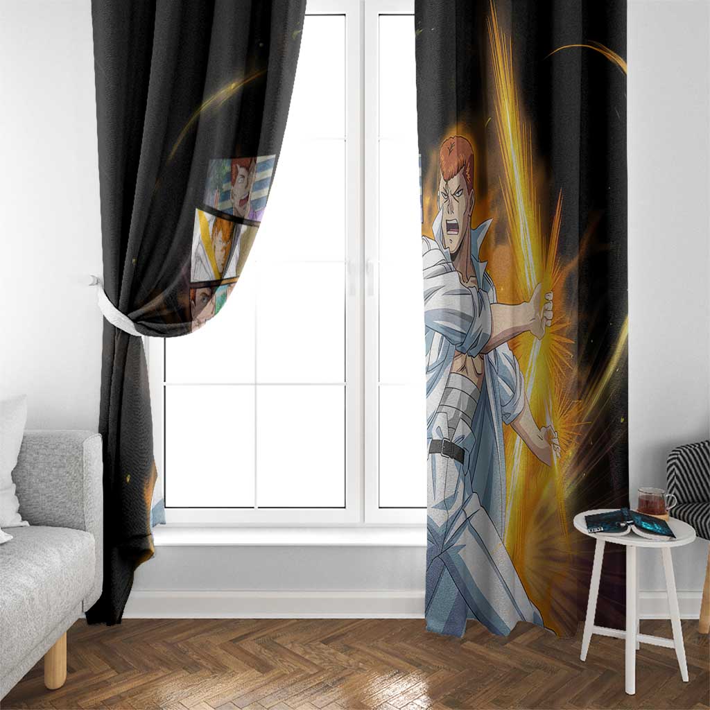 Kazuma Kuwabara - YuYu Hakusho Window Curtain Anime Style