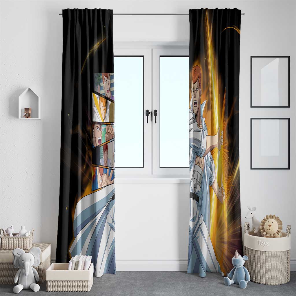 Kazuma Kuwabara - YuYu Hakusho Window Curtain Anime Style