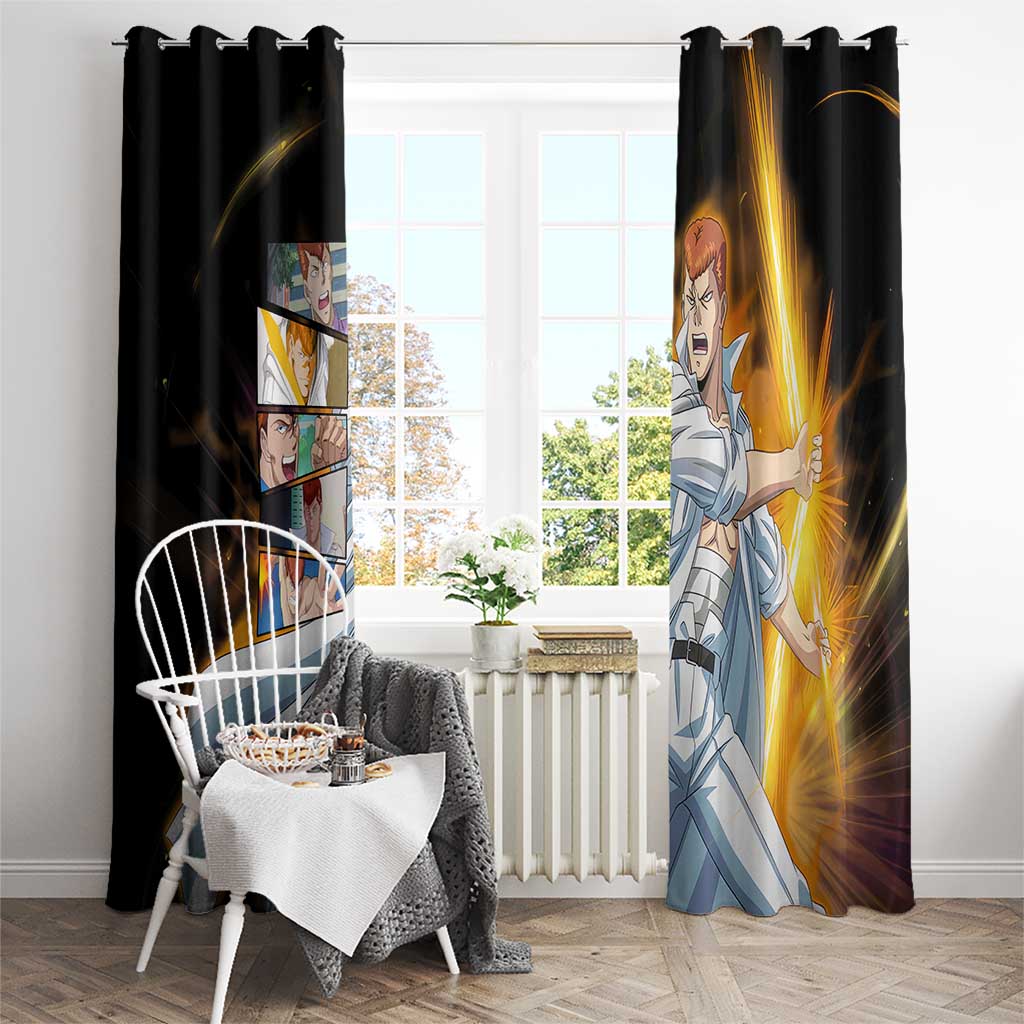 Kazuma Kuwabara - YuYu Hakusho Window Curtain Anime Style