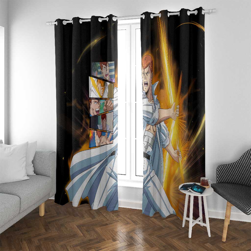 Kazuma Kuwabara - YuYu Hakusho Window Curtain Anime Style