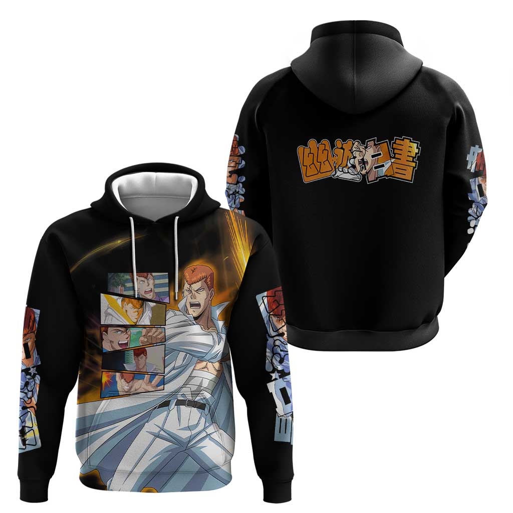 Kazuma Kuwabara - YuYu Hakusho Zip Hoodie Anime Style