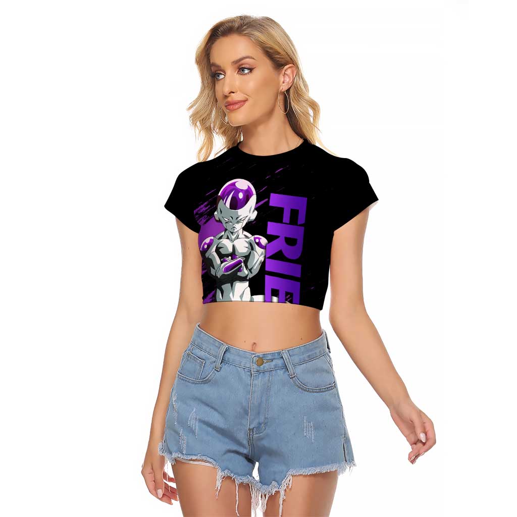Frieza - Dragon Ball Raglan Cropped T Shirt Anime Style