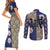 Hashibira Inosuke - Demon Slayer Couples Matching Short Sleeve Bodycon Dress and Long Sleeve Button Shirt Anime Style