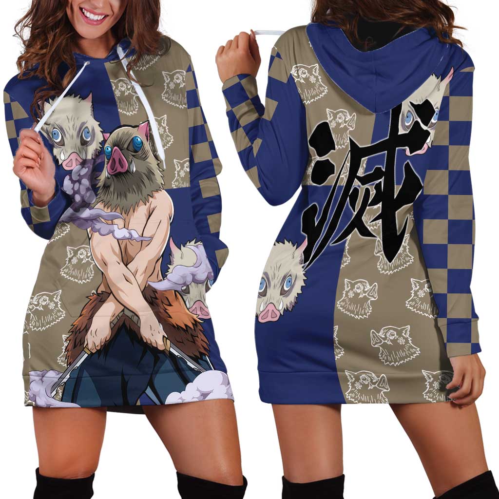 Hashibira Inosuke - Demon Slayer Hoodie Dress Anime Style