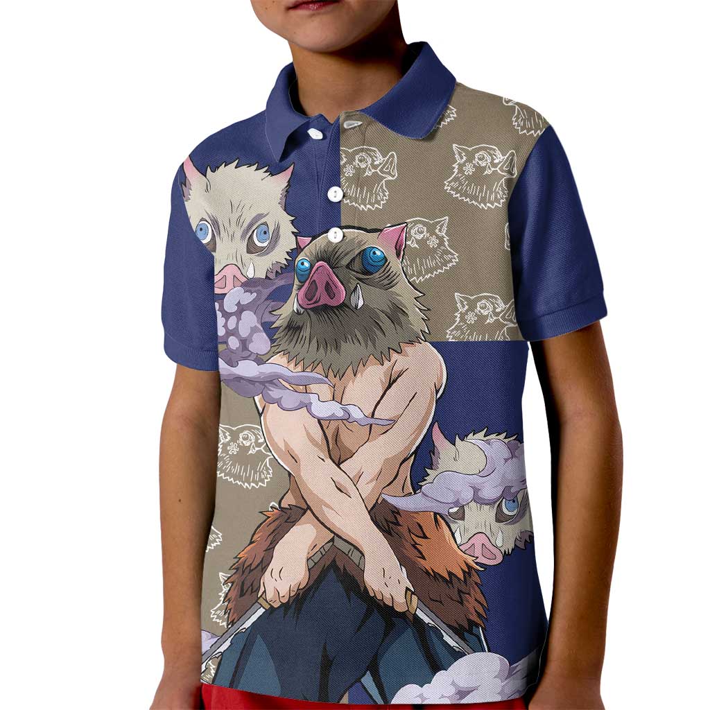 Hashibira Inosuke - Demon Slayer Kid Polo Shirt Anime Style