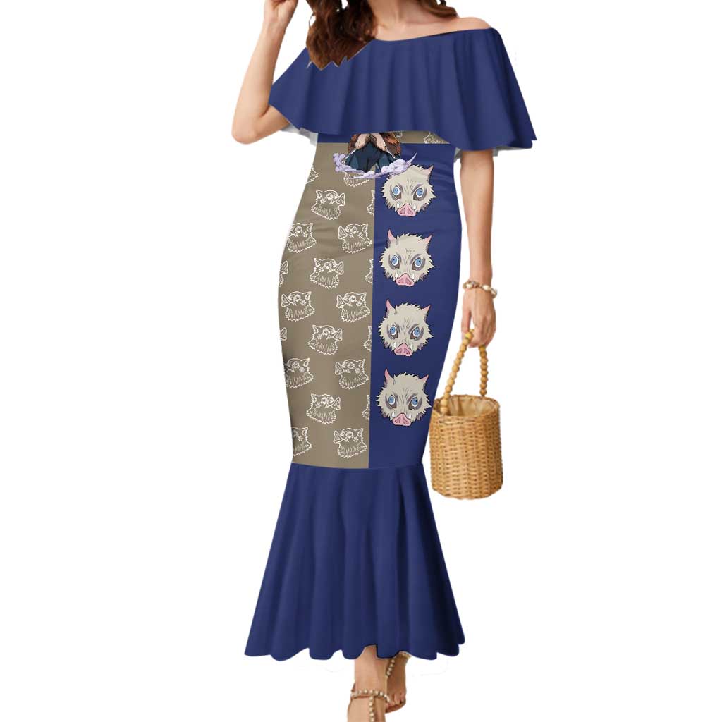 Hashibira Inosuke - Demon Slayer Mermaid Dress Anime Style