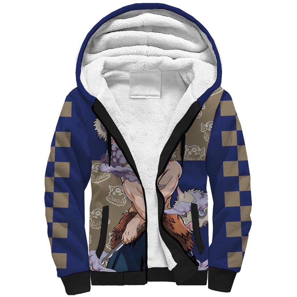 Hashibira Inosuke - Demon Slayer Sherpa Hoodie Anime Style